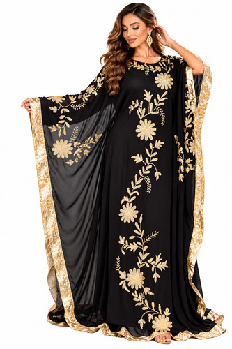 Stylish georgette new moroccan - georgette,