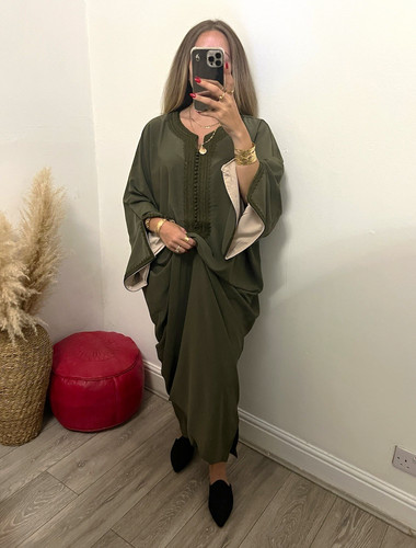 Moroccan khaki and beige - khaki,
