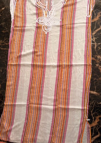 Moroccan gandoura kaftan maxi - gandoura,