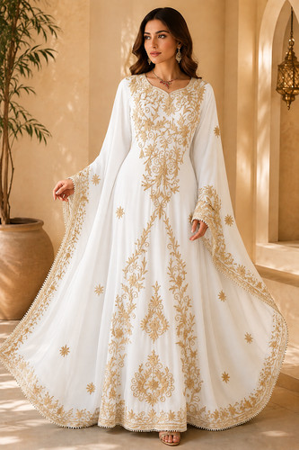 Stylish georgette new moroccan - new,