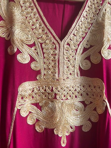Moroccan kaftan abaya - kaftan, pink