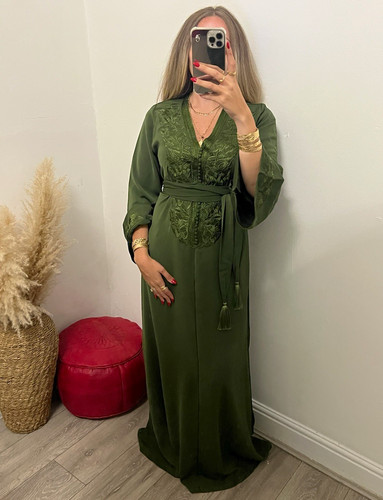 Olive green moroccan - olive,