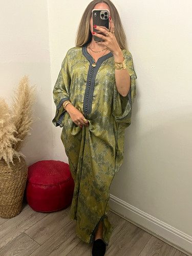 Dark green moroccan tie - green,