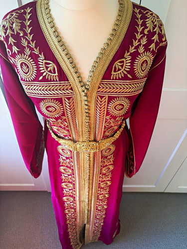 Women moroccan pink - pink, kaftan
