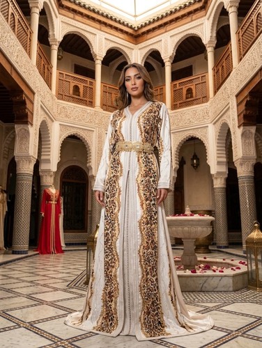 Moroccan takchita dress with - moroccan,
