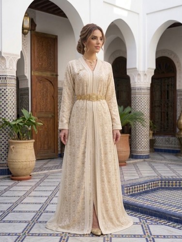 Moroccan takchita dress gold - dress,