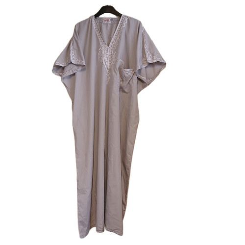 Men grey moroccan jalabiya - men’s,