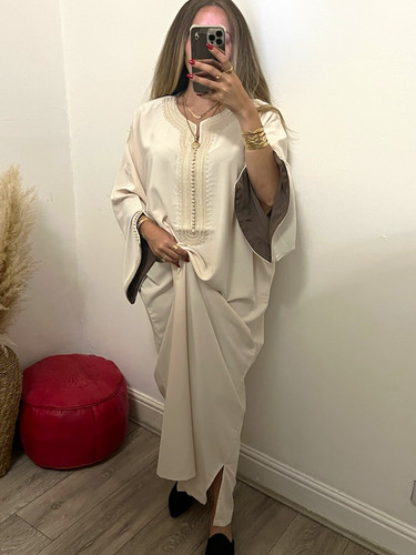 Moroccan off white - moroccan, brown