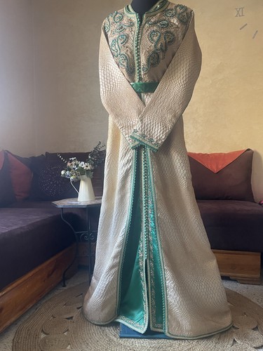 Green moroccan caftan - green, 05/26