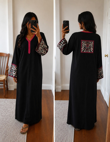 Women black moroccan - black,